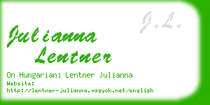 julianna lentner business card